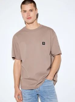 Dros broderie anglaise accent T-shirt