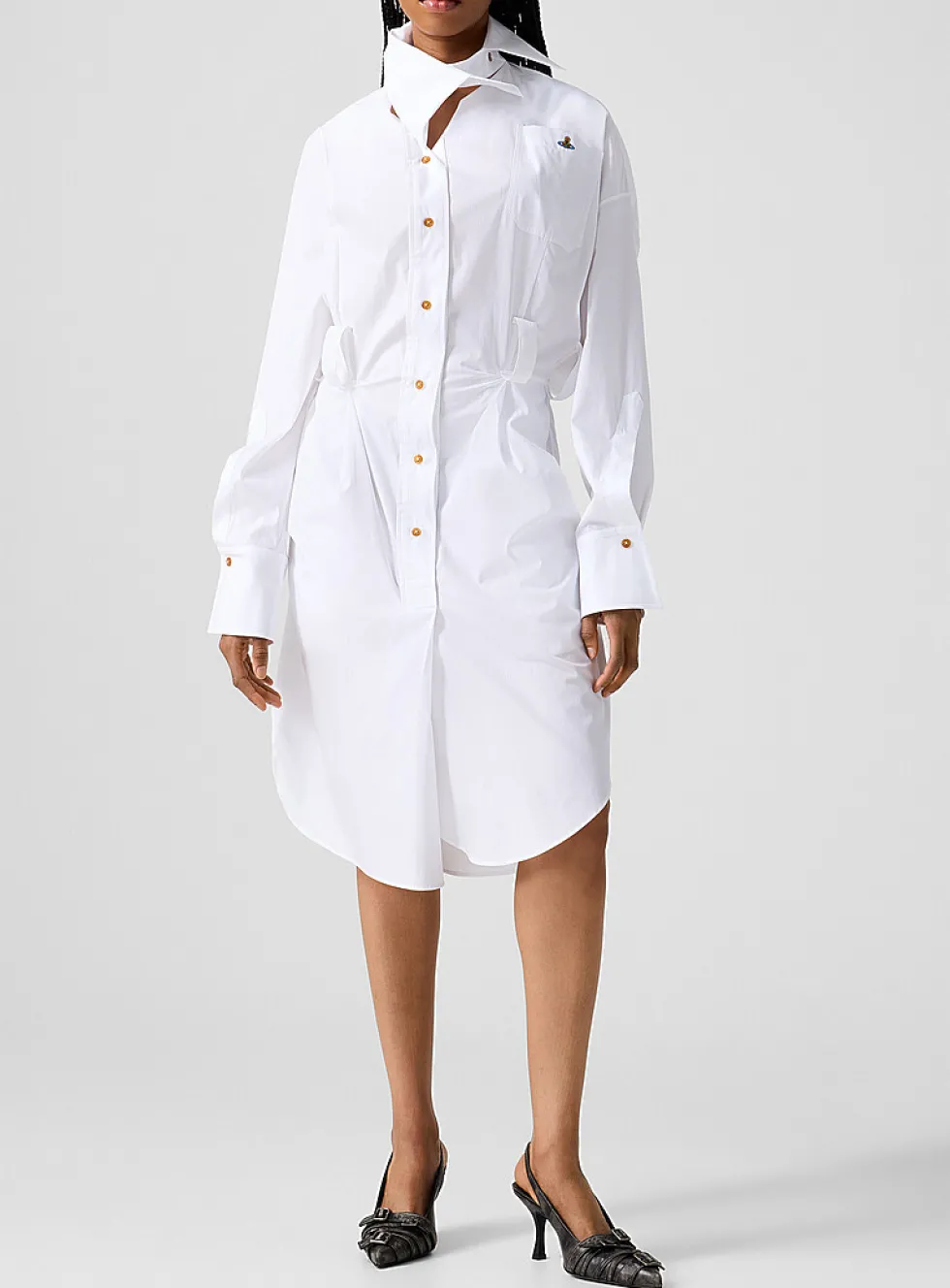 Drunken midi shirtdress