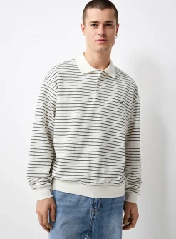Dual-stripe piqué polo