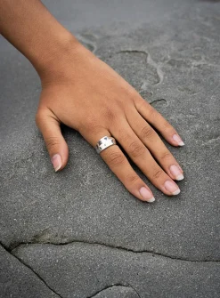 Dune sterling silver ring