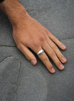 Dune sterling silver ring