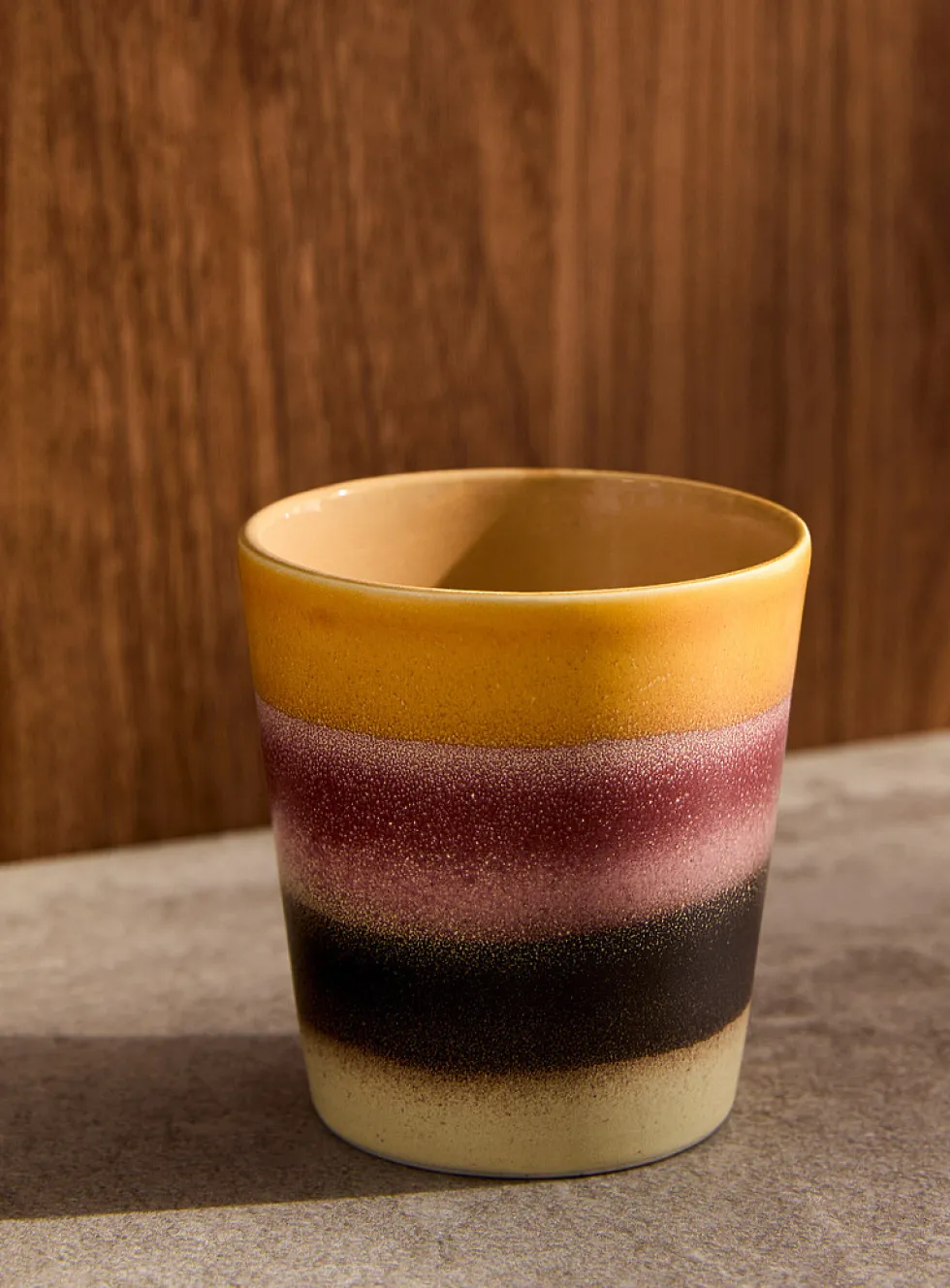Dusk stripes small glass