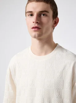 Dustin check jacquard T-shirt