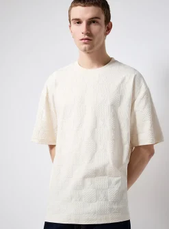 Dustin check jacquard T-shirt