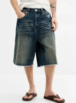Dusty-indigo XL jort