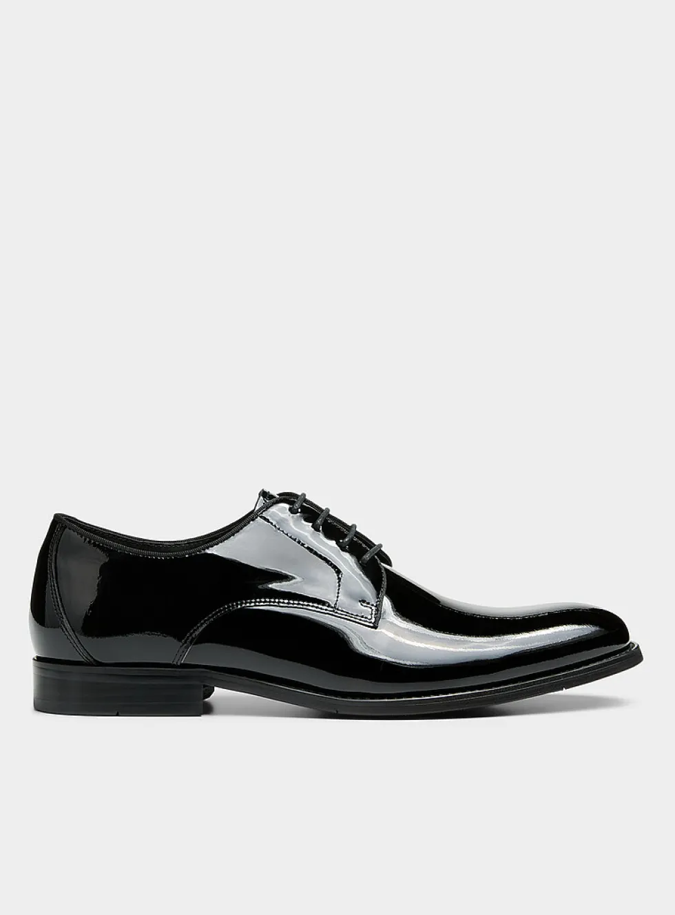 Duval patent leather derby shoes