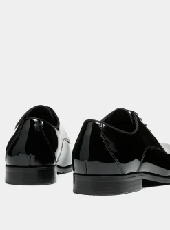 Duval patent leather derby shoes