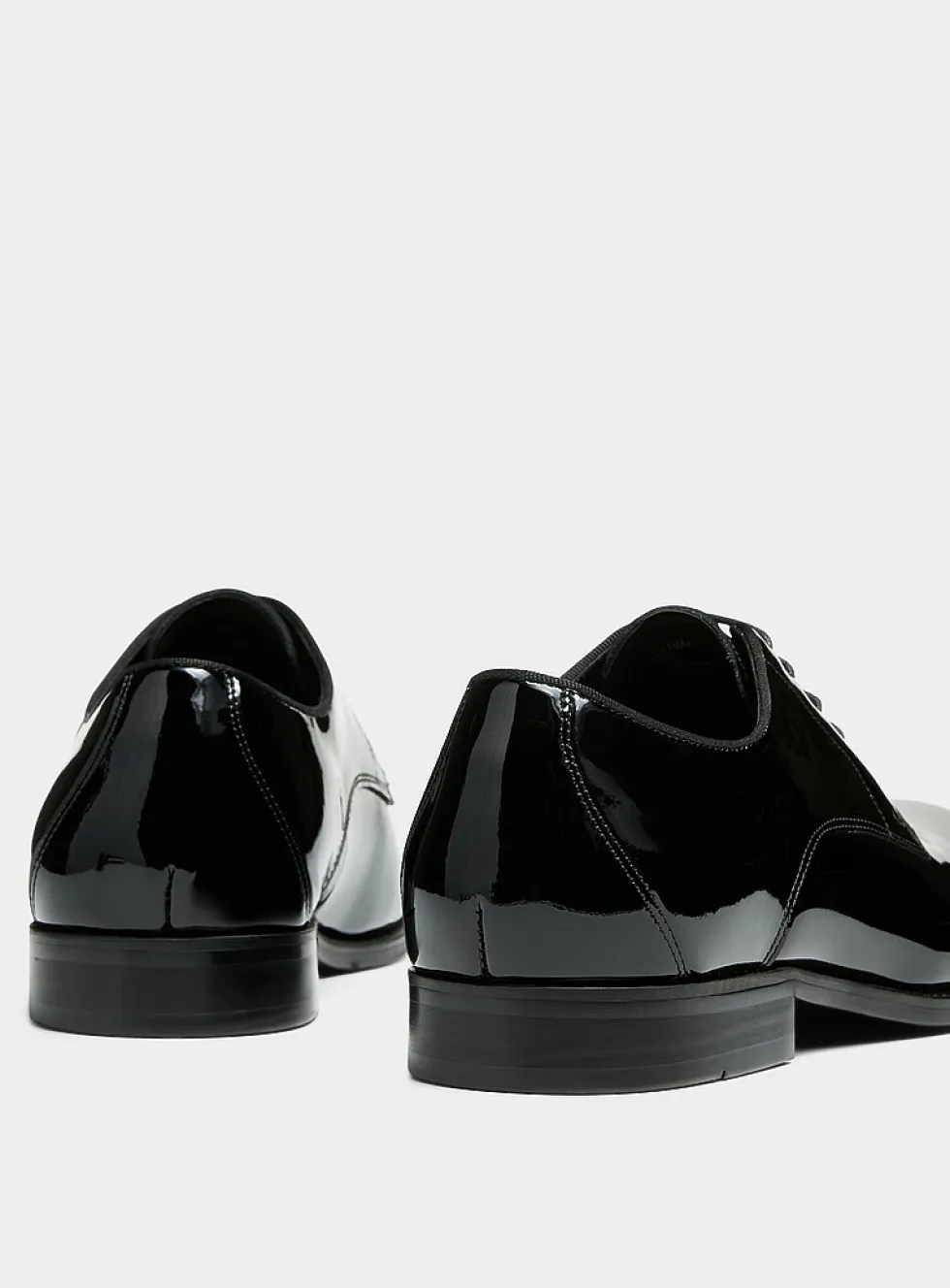 Duval patent leather derby shoes
