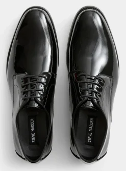 Duval patent leather derby shoes
