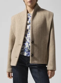 Dyogo short wool overcoat