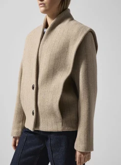 Dyogo short wool overcoat