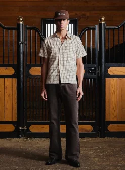 Earthy check shirt