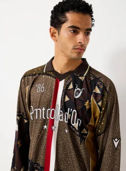 Earthy mosaic soccer jersey