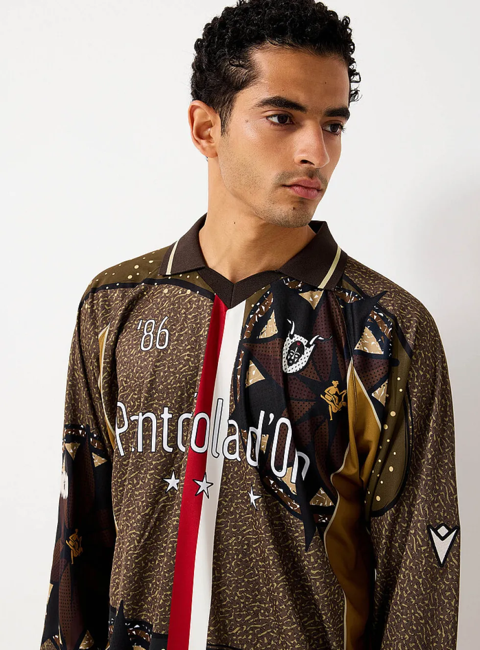 Earthy mosaic soccer jersey