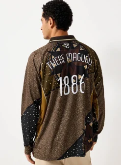 Earthy mosaic soccer jersey