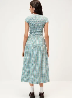 Ebba checkered maxi dress