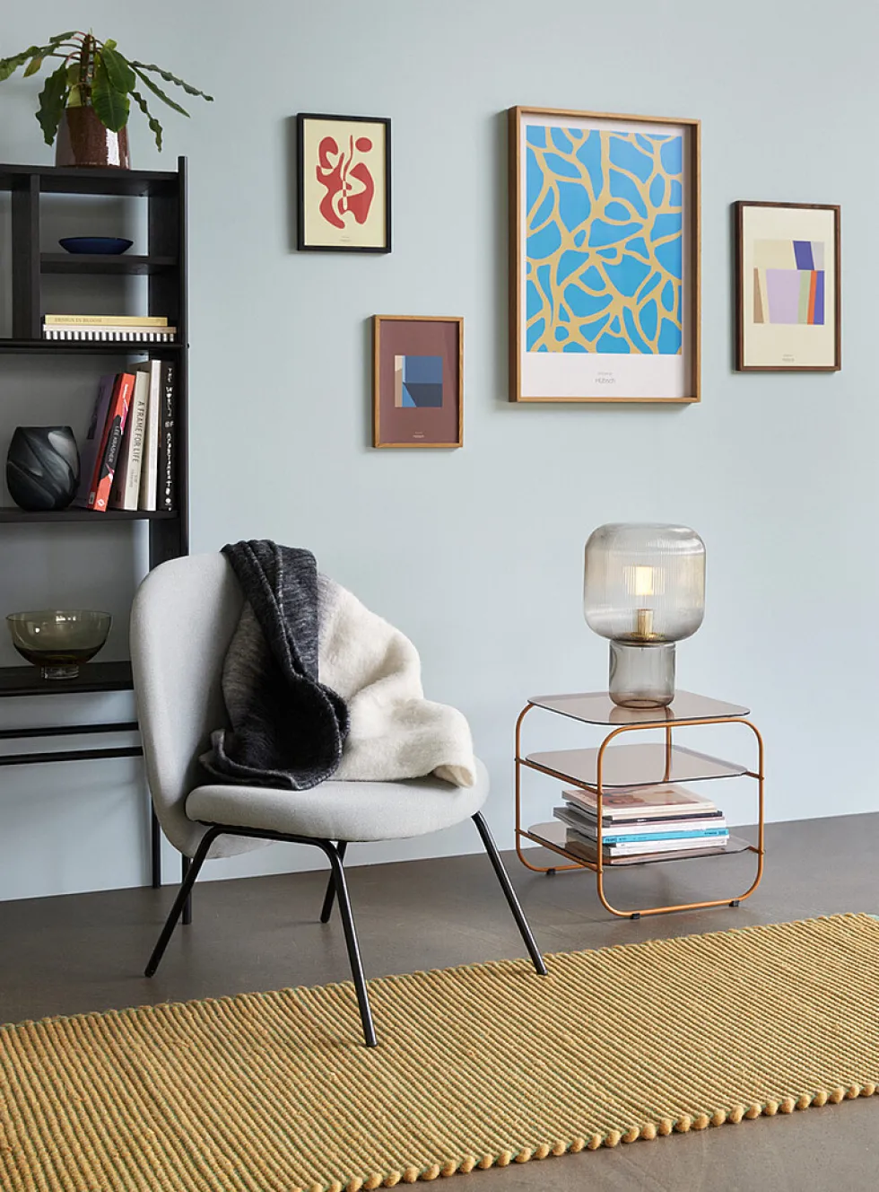 Echo amber side table
