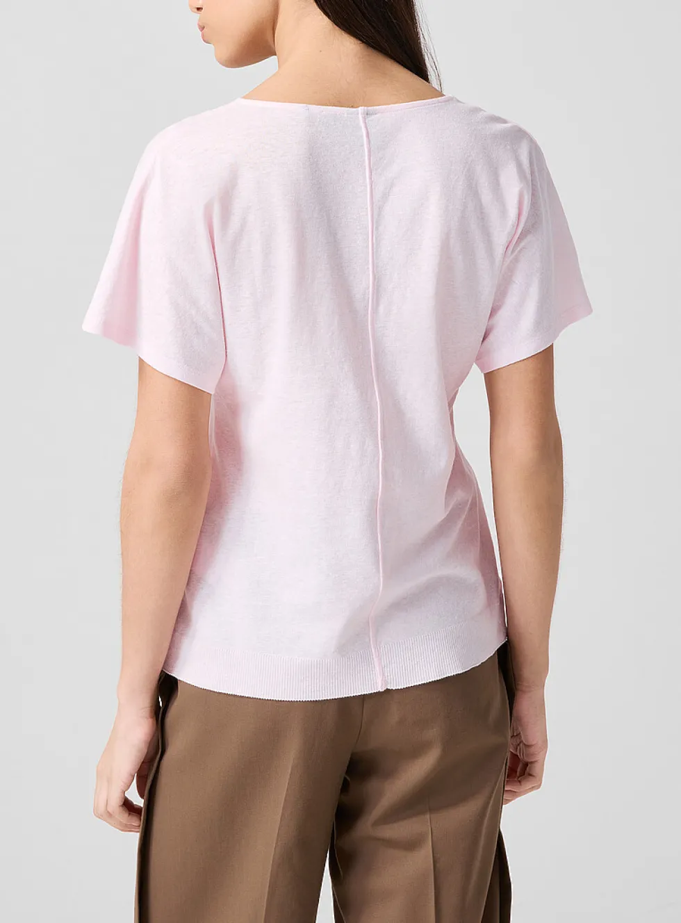 Ecleiva touch of linen jersey T-shirt