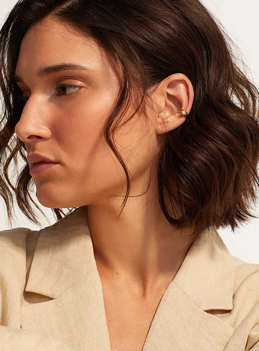 Edith gold vermeil ear cuff
