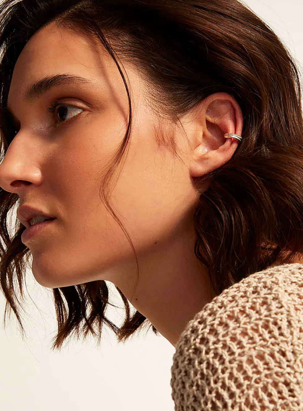 Edith sterling silver ear cuff
