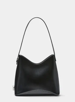 Egg ebony leather mini-bag