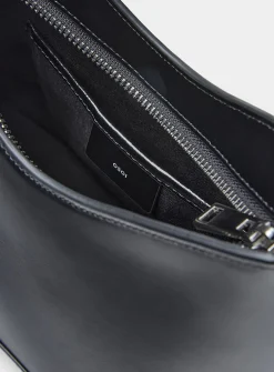 Egg ebony leather mini-bag