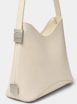 Egg ecru leather mini-bag