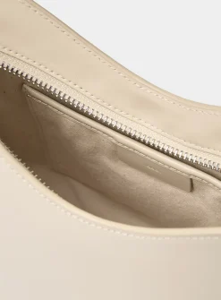 Egg ecru leather mini-bag