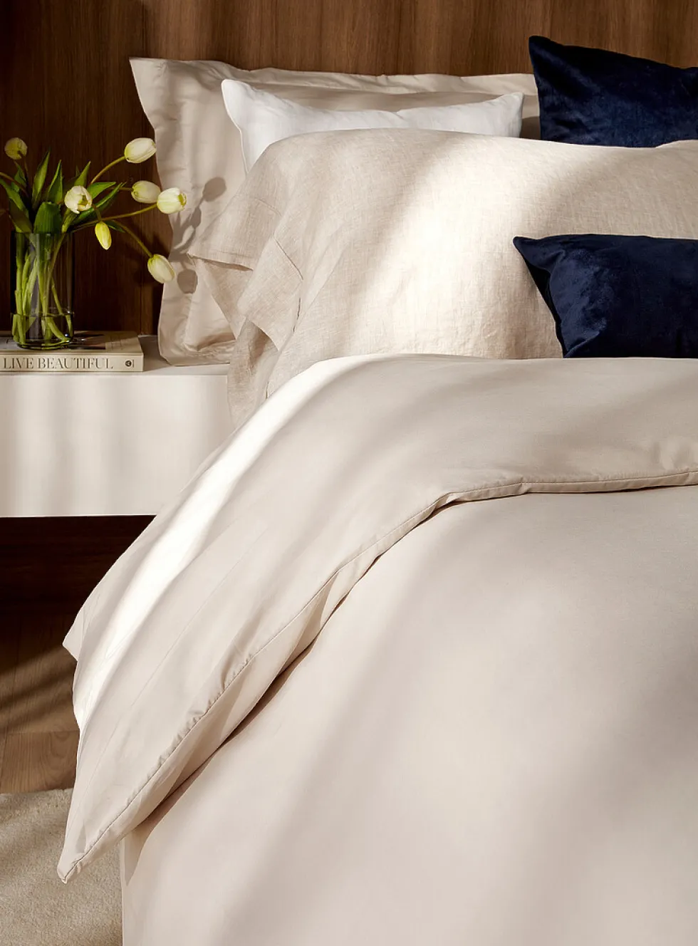 Egyptian cotton and bamboo rayon duvet cover set
