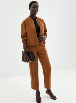 Elastic cuffs flowy jacket