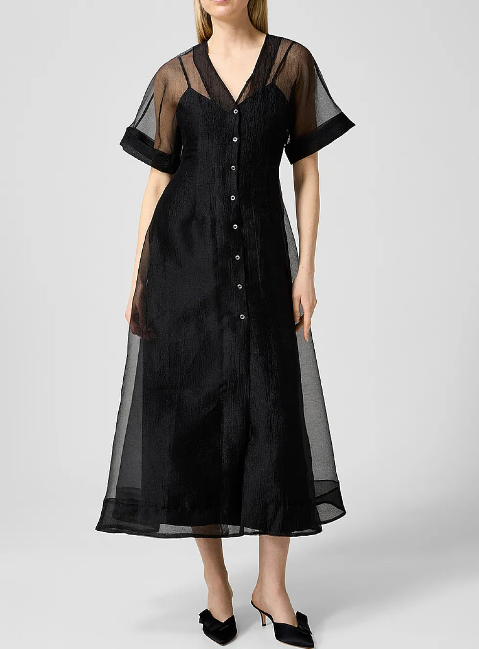 Elle layered organza dress