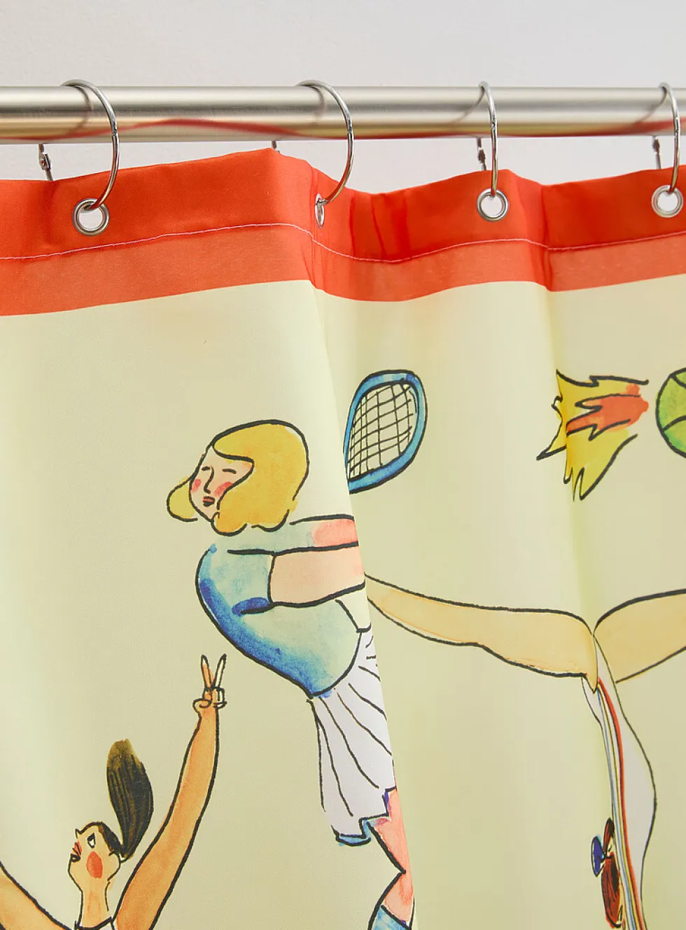 Elles jouent shower curtain