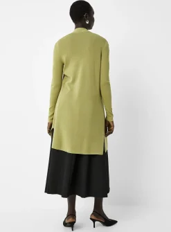 Elongated open cardigan