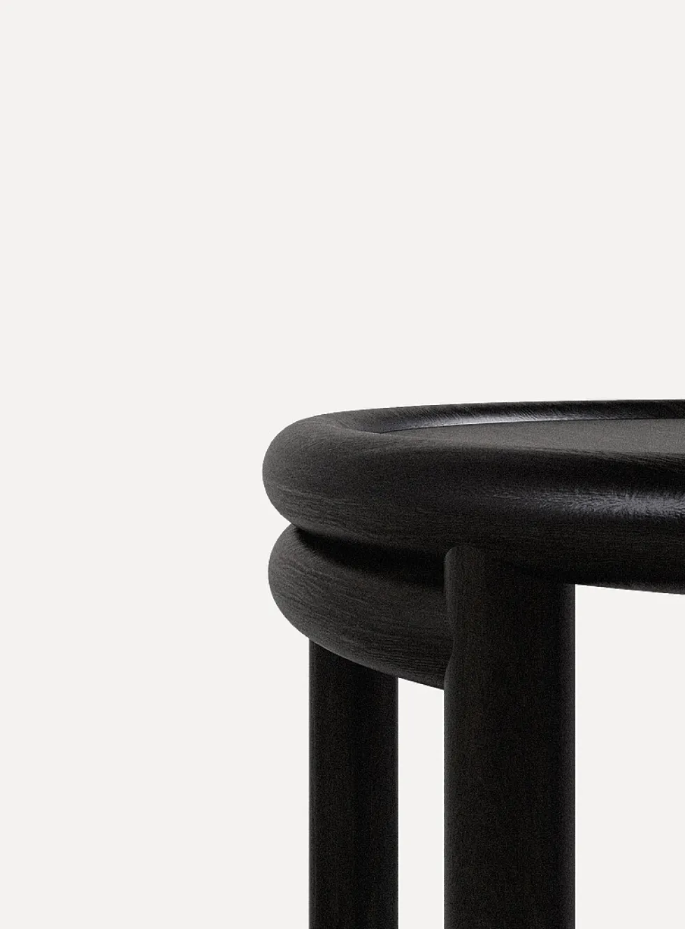 Elsie oak hybrid side table