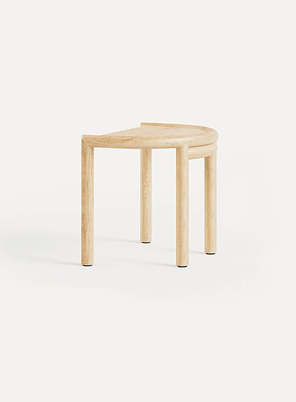 Elsie oak hybrid side table