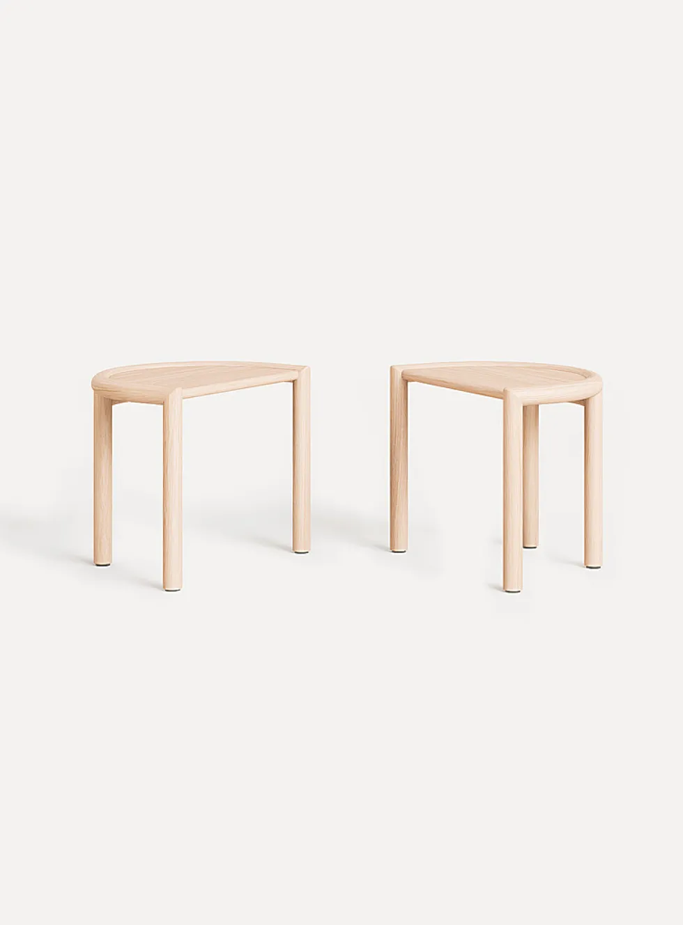 Elsie oak hybrid side table