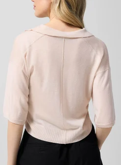 Elton pure merino wool Johnny collar sweater