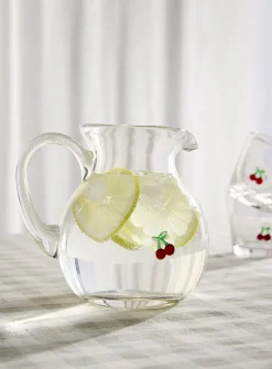 Embossed cherries small pitcher