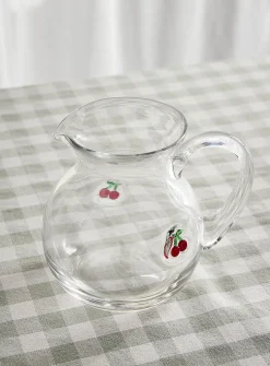 Embossed cherries small pitcher