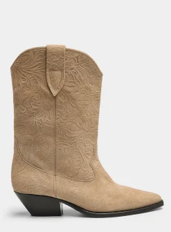 Embossed flowers Duerto cowboy boots