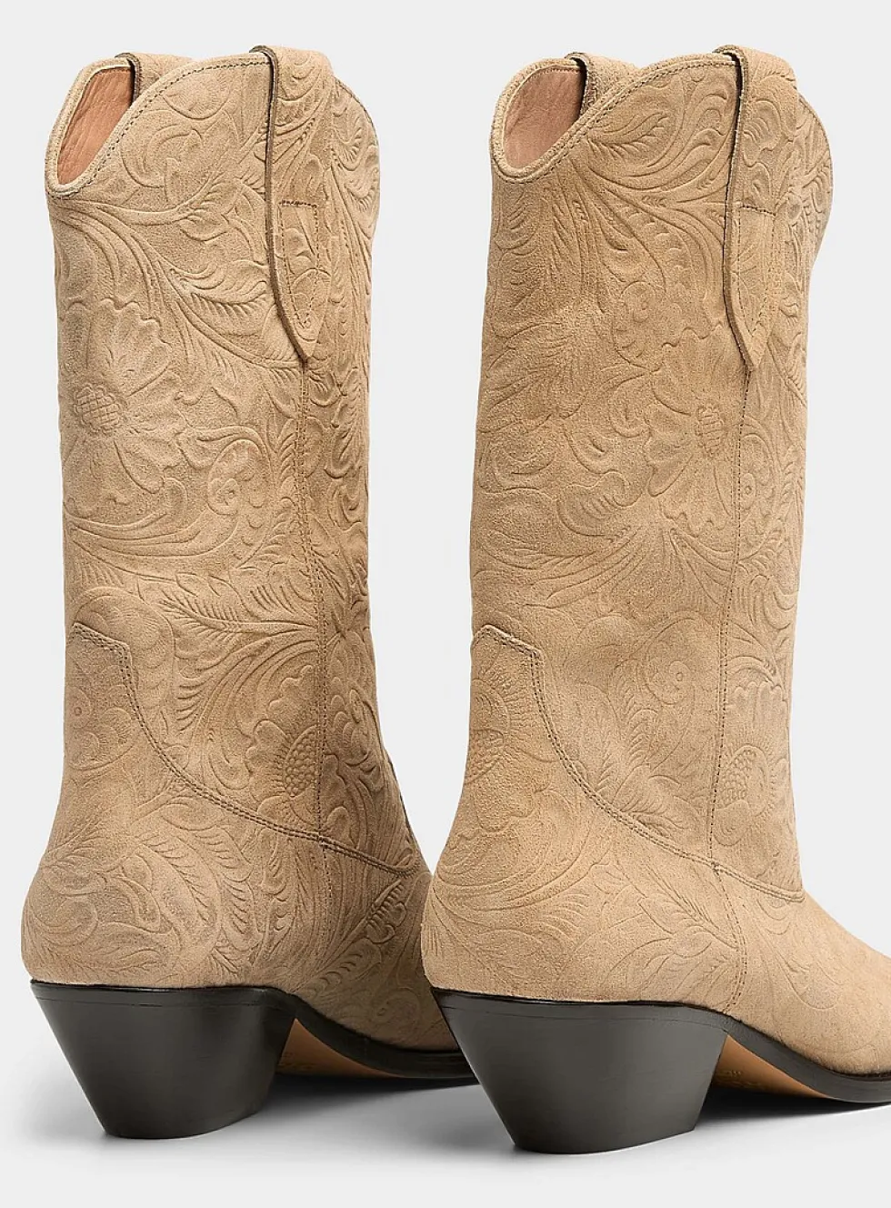 Embossed flowers Duerto cowboy boots