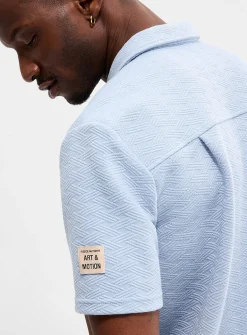 Embossed geo shirt