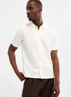 Embossed geo shirt