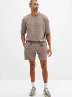 Embossed geo short