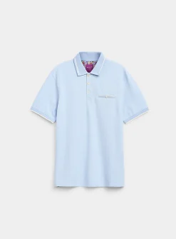 Embossed honeycomb polo