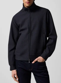 Embossed logos track jacket