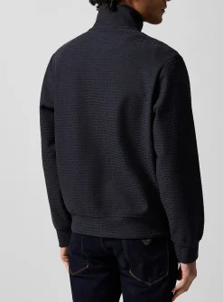Embossed logos track jacket
