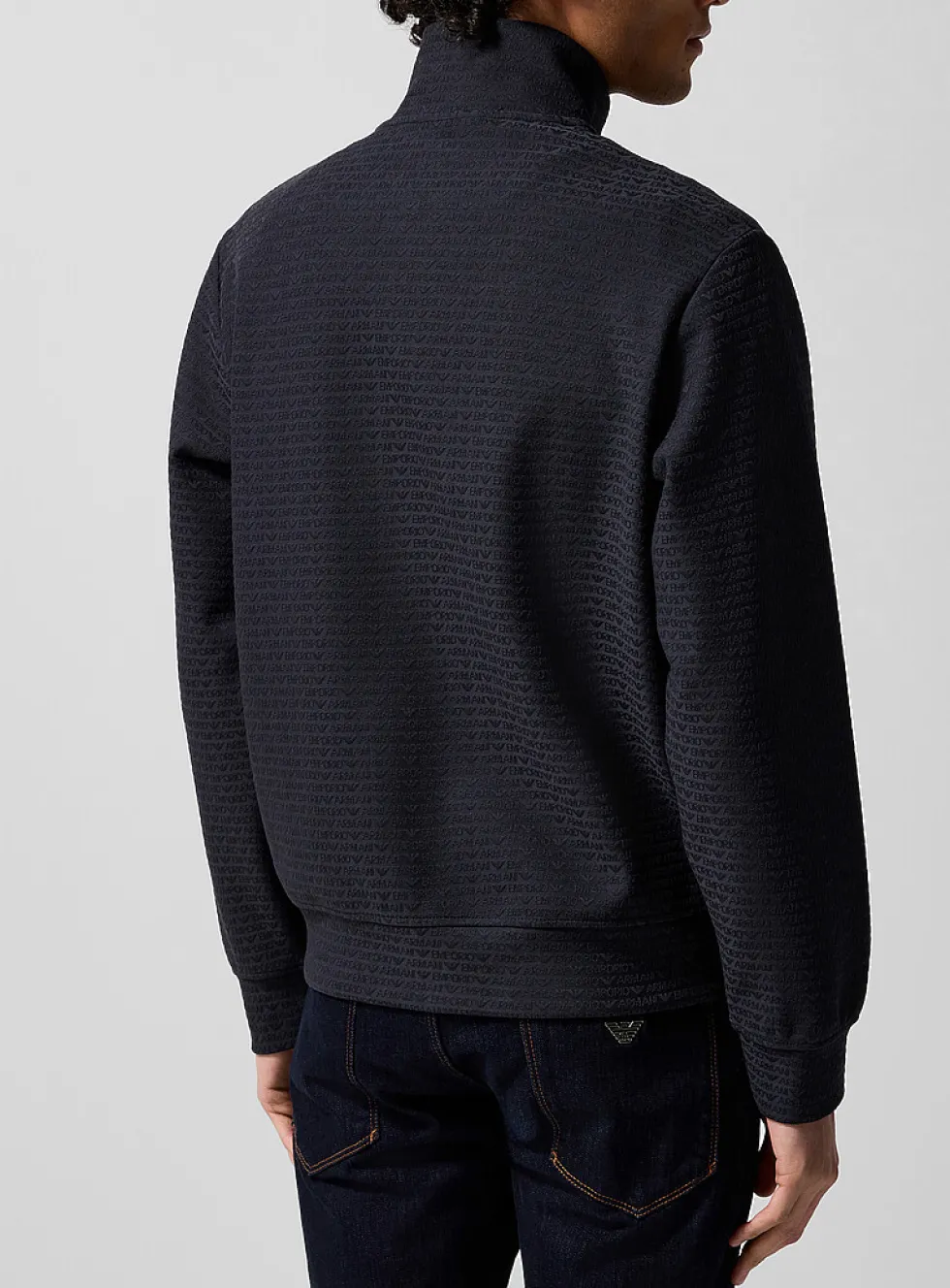 Embossed logos track jacket