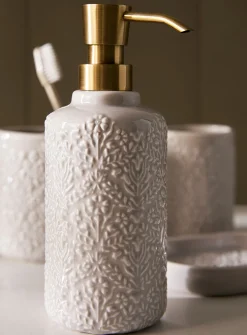 Embossed plants grey accessories
