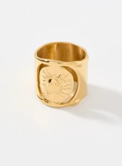 Embossed sun tube ring